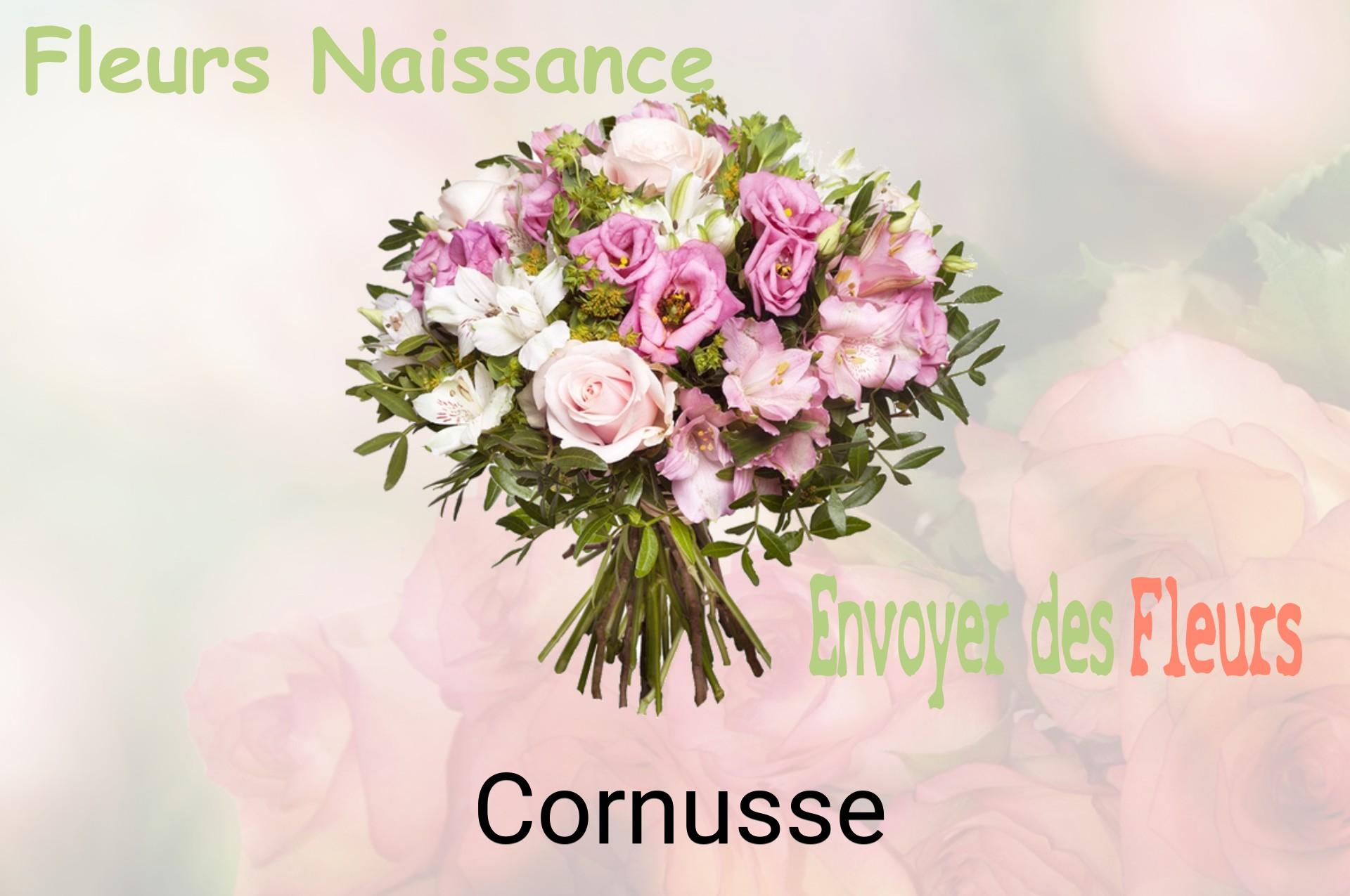 Bouquet de fleurs de naissance livré à Cornusse